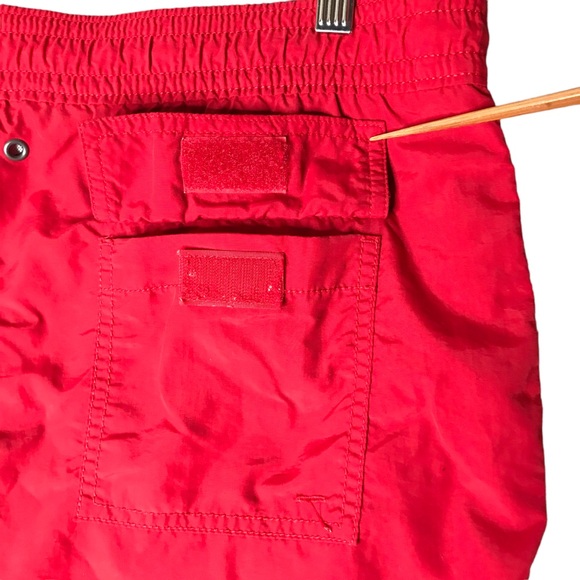 Polo Ralph Lauren Swim Trunks Red Elastic Waist Mesh Lined Men's Large - Picture 10 of 11
